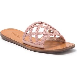 🆕 Schutz Ericka Braided Sandal Sweet Rose